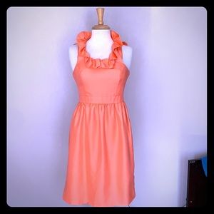 Coral Kirribilla silk ruffle semi formal dress 2